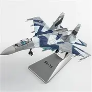 Replica 1:100 for Scale SU-35 Fighter Jet SU35 Fighter Model Pre-Build Military Aircraft Display Commemorative Collectio Airplane Toy