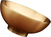 KAILIKETIY Copper Bowl Elegant Altar Offering Bowl for Wedding Home Decor Buddhist Prayer Centerpiece for Wealth Luck