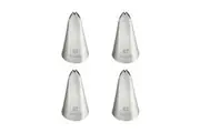 4x Mondo Stainless Steel #67 Leaf Piping Tip Icing Cake Decorating Nozzle Silver