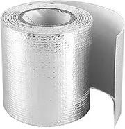Exhaust Wrap Customizable Silver Color Aluminium Foil Exhaust Heat Wrap Self-Adhesive Multi-Purpose Heat Shield for Motorcycle Automobile