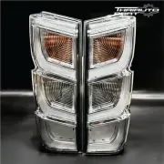 For Isuzu D-Max Ute 20-24 Tail Lamp Rear Light LED 2024 Style Clear Lens Chrome (for: Isuzu)