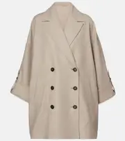 [Brunello Cucinelli] Brunello Cucinelli Oversized wool jacket AU 18 beige