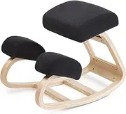 [Luxton Home] Ergonomic Kneeling Chair with Extra Padding - Posture Support Comfortable Desk Chair - Angled Rocking Stool & Balancing Seat - Natural Relief for Neck or Back Pain (with Extra Padding)