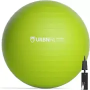 30" Exercise Ball Yoga Pilates Stability Swiss Balance Ball with Pump Green