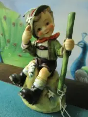 HUMMEL # 315 MOUNTAINEER WITH EDELWEISS FLOWERS 5 1/4 TM 4 1954