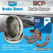 Rear BCP Brake Drums + Bendix Brake Shoes for Nissan Pulsar N14 N15 1.6L (for: Nissan)