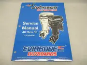 520206 1998 OMC Evinrude Johnson Outboard Service Repair Manual 40-55 HP 2-CYL
