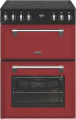 Belling Mini Richmond 60cm Induction Freestanding Cooker - Chilli Red