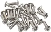 BikeFit Cleat Screws, 25-Pack, 18mm, Universal / Look / Shimano Compatible, 4mm