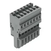 A● 2pcs WAGO 769-107 1-Conductor Female Connector 7-Pole 4,00 mm2 Gray New