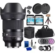 Sigma 50mm f/1.4 DG DN Art Lens - Sony E + Starter Travel Accessories Bundle