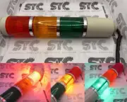 Steady Signal Tower light 3 color 110VAC LTA-205 1 feet tall FAST SHIPPING