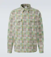 [Visvim] Visvim Pioneer plaid cotton flannel shirt UK 16 green