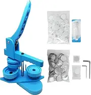 Badge Maker, Installation-Free 58mm Button Maker Machine Button Maker Kit Press Pin Maker with 100Pcs Button Parts and Circle Cutter Badge Punch Press Machine for Kids DIY Gifts Green