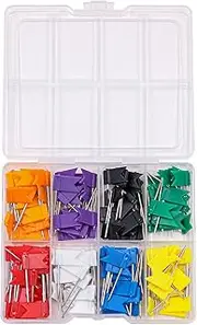 Hsthe Sea 160PCS Map Pins with Coloured Flags Colourful Marking Flags Pin for Maps World Map Travel Map Pin Board and Bulletin -35 mm