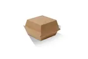 125 X Kraft Brown Disposable Burger Boxes Bulk Takeaway Party Box