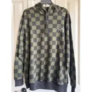 Tony Hawk Checkered Green/Black Hoodie Mens XL