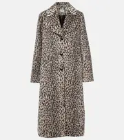 [Rixo] Rixo Rosemary leopard-print coat AU 6 grey