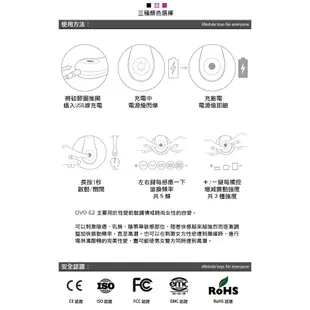 情非得已情趣用品 德國OVO E2 仙蒂 5段變頻 G點震動按摩棒 充電式 黑色