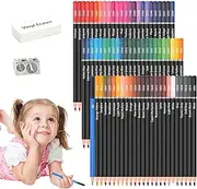 Professional Colored Pencils,Soft Core Artist Pencil | Artists Soft Core Pencils with Vibrant Color, 72 Colors, Ideal for Drawing Sketching Shading