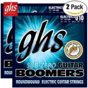 2-PACK GHS CR-GBL Sub Zero Boomers Light Electric Guitar Strings 10-46