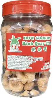 Bow Cookies 300gr Coconut Tree Brand Banh Quay Cheo