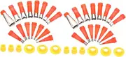 2Sets Caulking Nozzle Kit Reusable Stainless Steel Caulking Finisher Tools with Bases Finishing Tool for Home Bathroom Kitchen and Tile Gaps