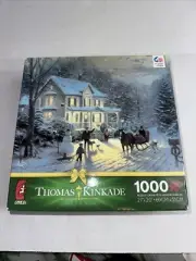 Thomas Kinkade Home For Holidays 1000 Piece 27" x 20" Puzzle - NEW / SEALED