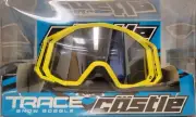 64-1983 Castle X Matte Hi-Vis Trace Snow Goggles w/Silver Mirror Lens MAKE OFFER