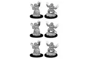 3x 2pc Wizkids Pathfinder Deep Cuts Unpainted Female Dwarf Summoner Figure