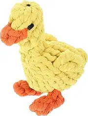 ibasenice Pet Dog Chew Cute Duck Shaped Cotton Rope Teething for Dogs Interactive Bite Grinding Durable and Safe for Playtime for Puppy Training and Exercise