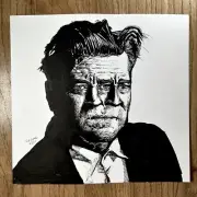 David Lynch 3-Eyed Portrait By Rob Israel 8.5” X 9” Inked On Bristol Paper
