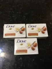 Dove Beauty Bar for Softer Skin Shea Butter 3 Bars of Soap 4oz each