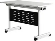 Large Meeting Room Table with with Caster, Multifunctional Folding Conference Room Table Meeting Seminar Table, Rectangular Modular Table for Office Conference Room,180 * 60 * 75cm