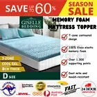 Giselle Bedding COOL GEL Memory Foam Mattress Topper BAMBOO 8CM 7-Zone Double