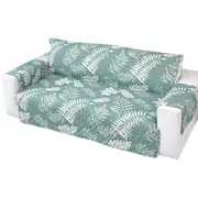 Splendid Living Sofa Cover Quilted Couch Covers Lounge Pet Protector Slipcovers Light Green Leaves
