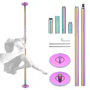 Yescom Static Spinning Dancing Pole Kit 9.25FT for Party Club Exercise,Colorful