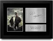 HWC Trading FR A4 Pedro Pascal & Bella Rasmey The Last of Us Gifts Printed Signed Autograph Picture for TV Show Fans - A4 Framed