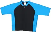 Kisangel Quick-Dry Diving Clothes Men's Wetsuit Short Sleeve Swimming Suit Snorkeling Suit Black Blue XXL Comfortable