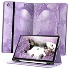 Case for Samsug Galaxy Tab A9+ for Galaxy Tab A9+ Tablet 11" Marble Purple