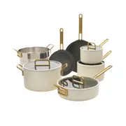 GreenPan™ Stanley Tucci™ Ceramic Nonstick Cookware Set White 7 Piece