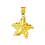 14K Gold Charming Starfish Charm