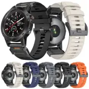 Stainless steel fluororubber strap 22/26mm For Garmin Fenix 7 7X 6 6X 5 5X S62