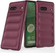 EabHulie Google Pixel 7 Case, Flexible TPU Silicone Non-Slip Shock-Absorbent Case Cover for Google Pixel 7 Plum