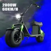 NEW 2000W Powerful Electric Scooter PRO Adult 60KM/H Travel Off Road E Bike 2025