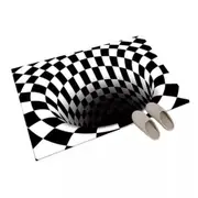 3D Geometric illusion Trap vision 40*60CM Door Mat Rug Carpet for Living Bedroom