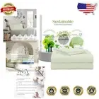 Elegant Full Size Bed Sheet Set - 400 Thread Count Percale Cotton, Brownish Grey