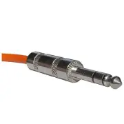 Orange 3 ft foot shielded audio cable 1/4 balanced stereo TRS guitar patch cord