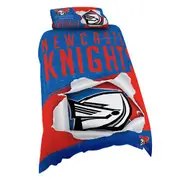 Newcastle Knights NRL SINGLE Bed Quilt Doona Duvet Cover and Pillow Case Set