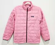 Patagonia Girl’s Nano Puff Insulated Brick Quilt Jacket Planet Pink Size XL NEW